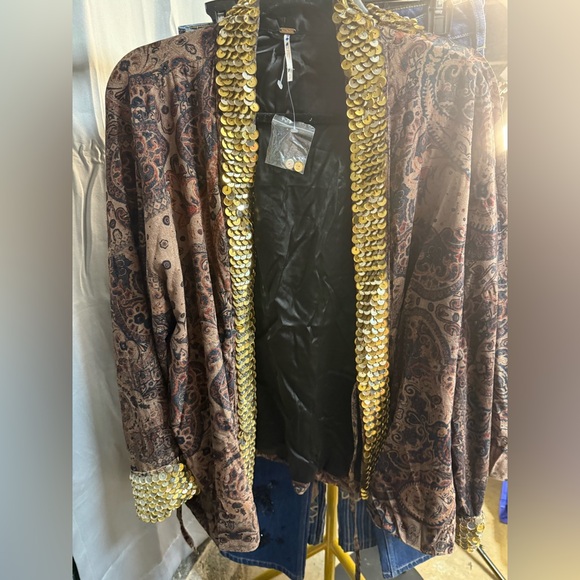 Free People Layla Embellished Kimono Jacket - Picture 7 of 9